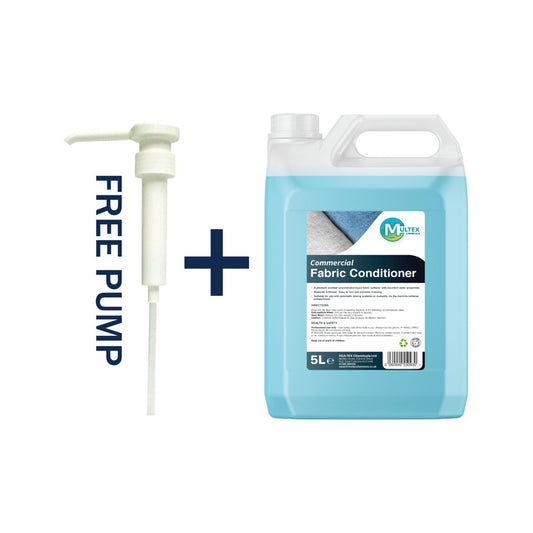 Multex Professional Fabric Conditioner 5L - Concentrated spring fragrance for commercial laundry.
