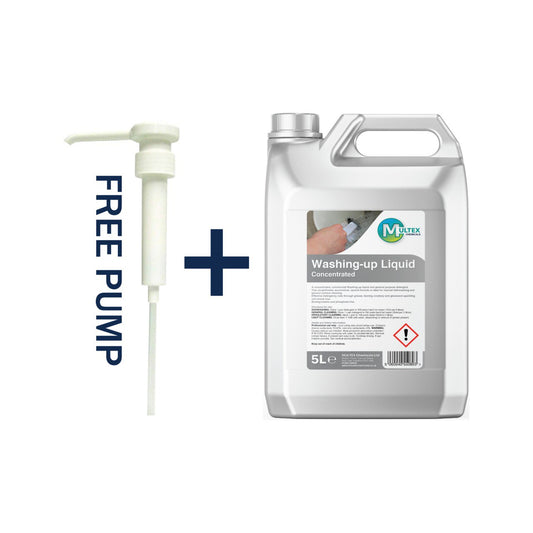 Multex Concentrated Washing Up Liquid 5L - Premium super-strength lemon detergent for commercial use.
