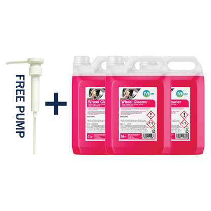 Multex Wheel Cleaner 5L bundle - Professional acid-free and silicone-free alloy wheel cleaner.