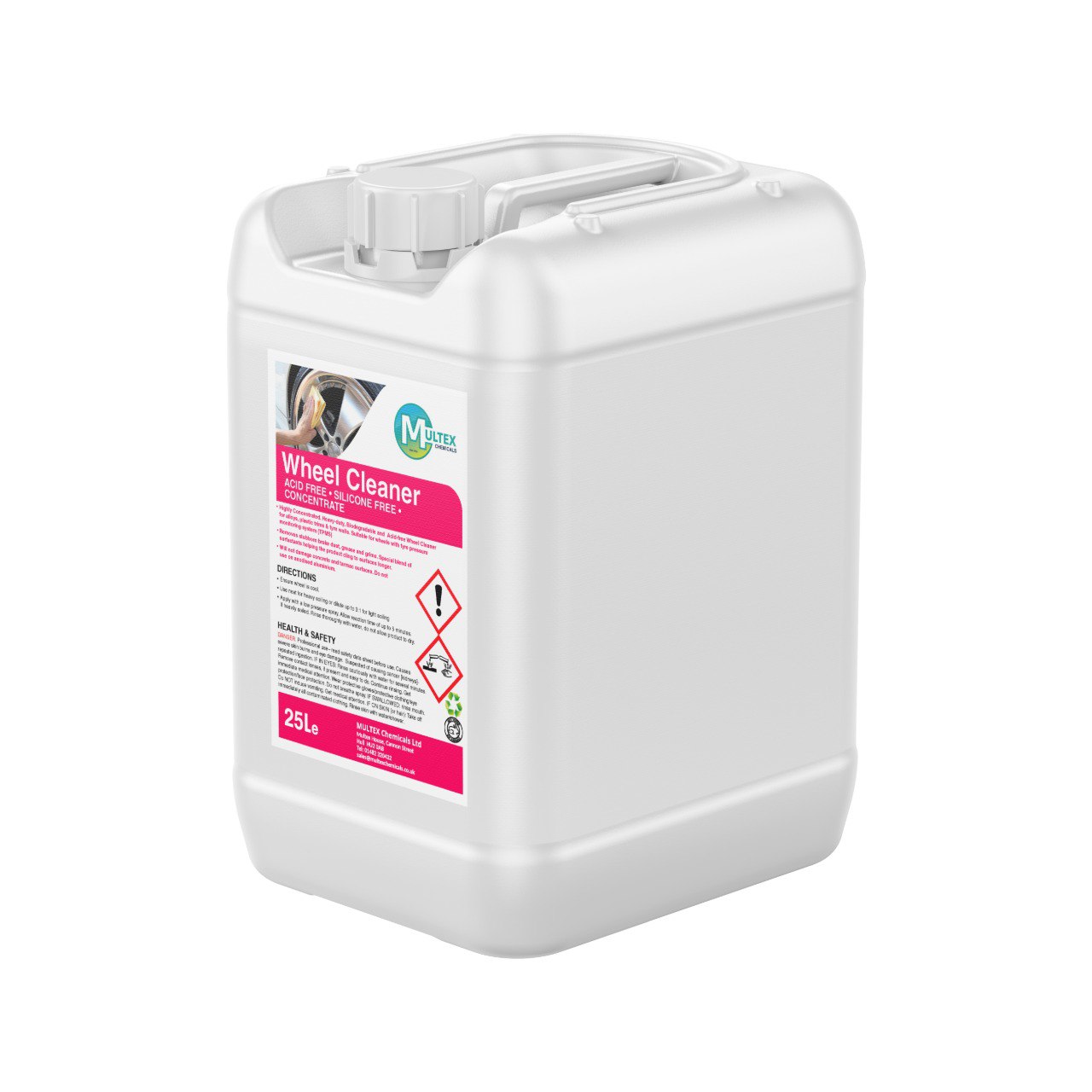 Multex Wheel Cleaner 5L bundle - Professional acid-free and silicone-free alloy wheel cleaner.
