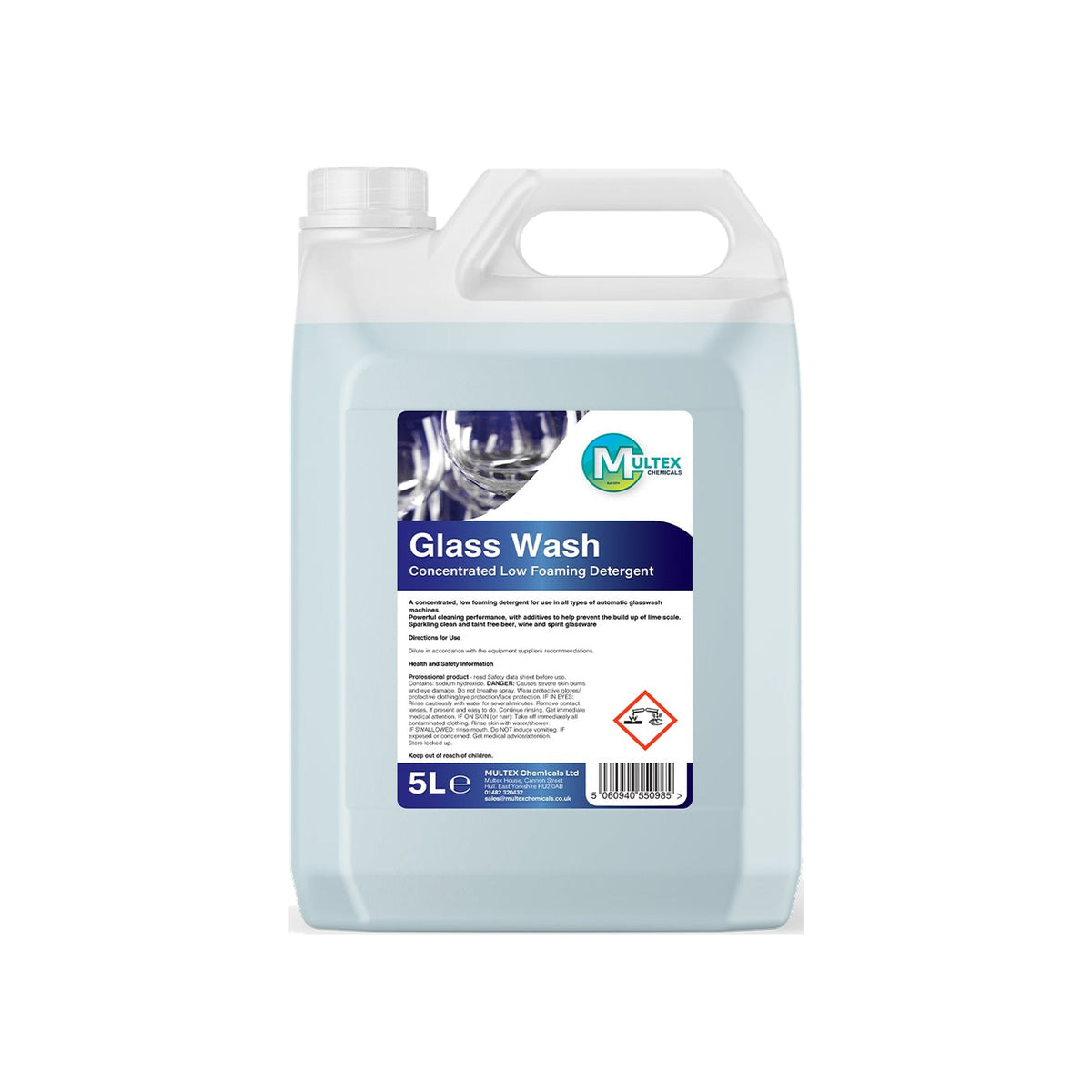 Glass Wash Detergent Concentrate – 5L & 25L — 5L