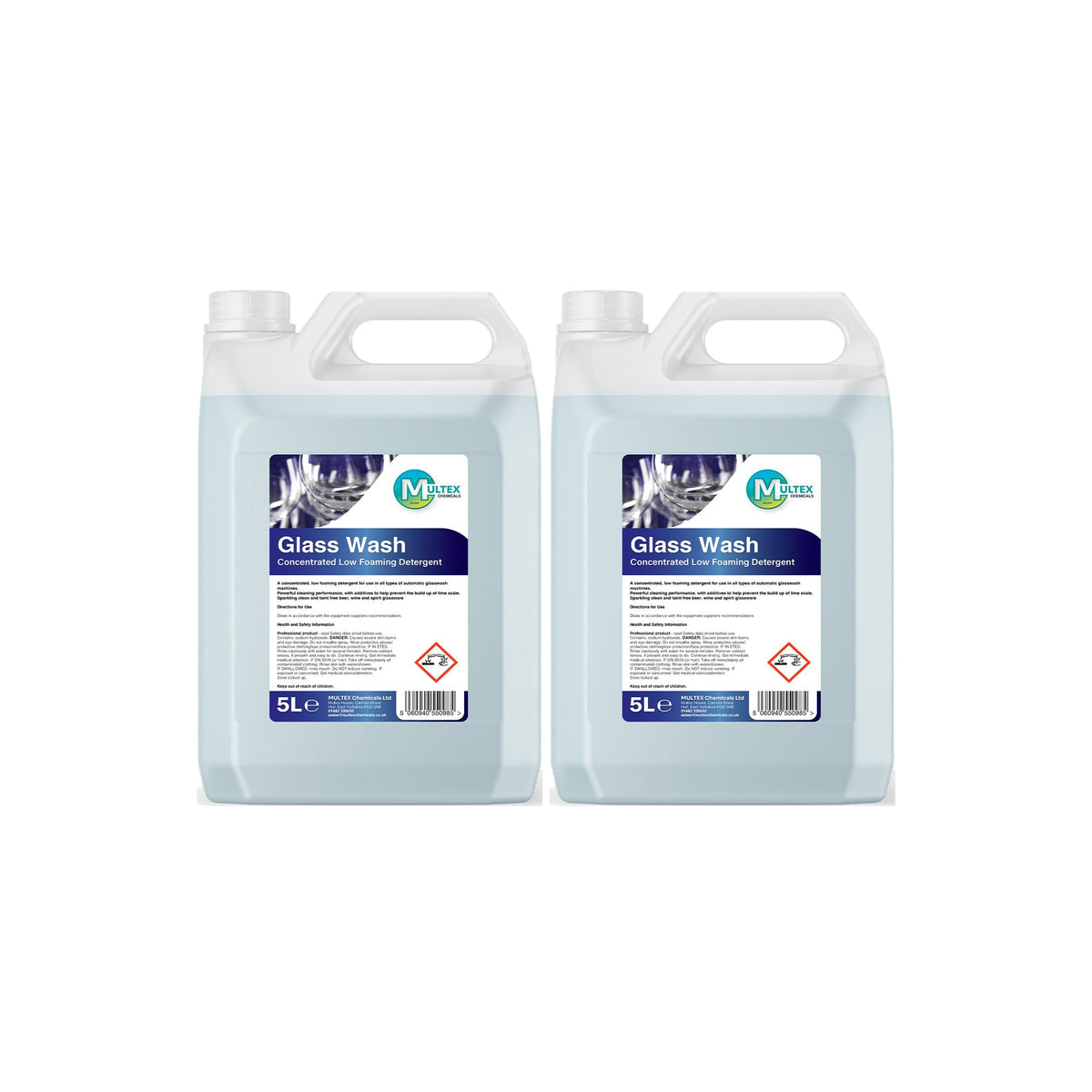 Glass Wash Detergent Concentrate – 5L & 25L — 2 × 5L bundle