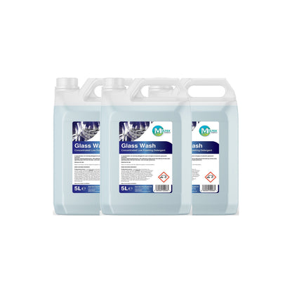 Glass Wash Detergent Concentrate – 5L & 25L — 3 × 5L bundle