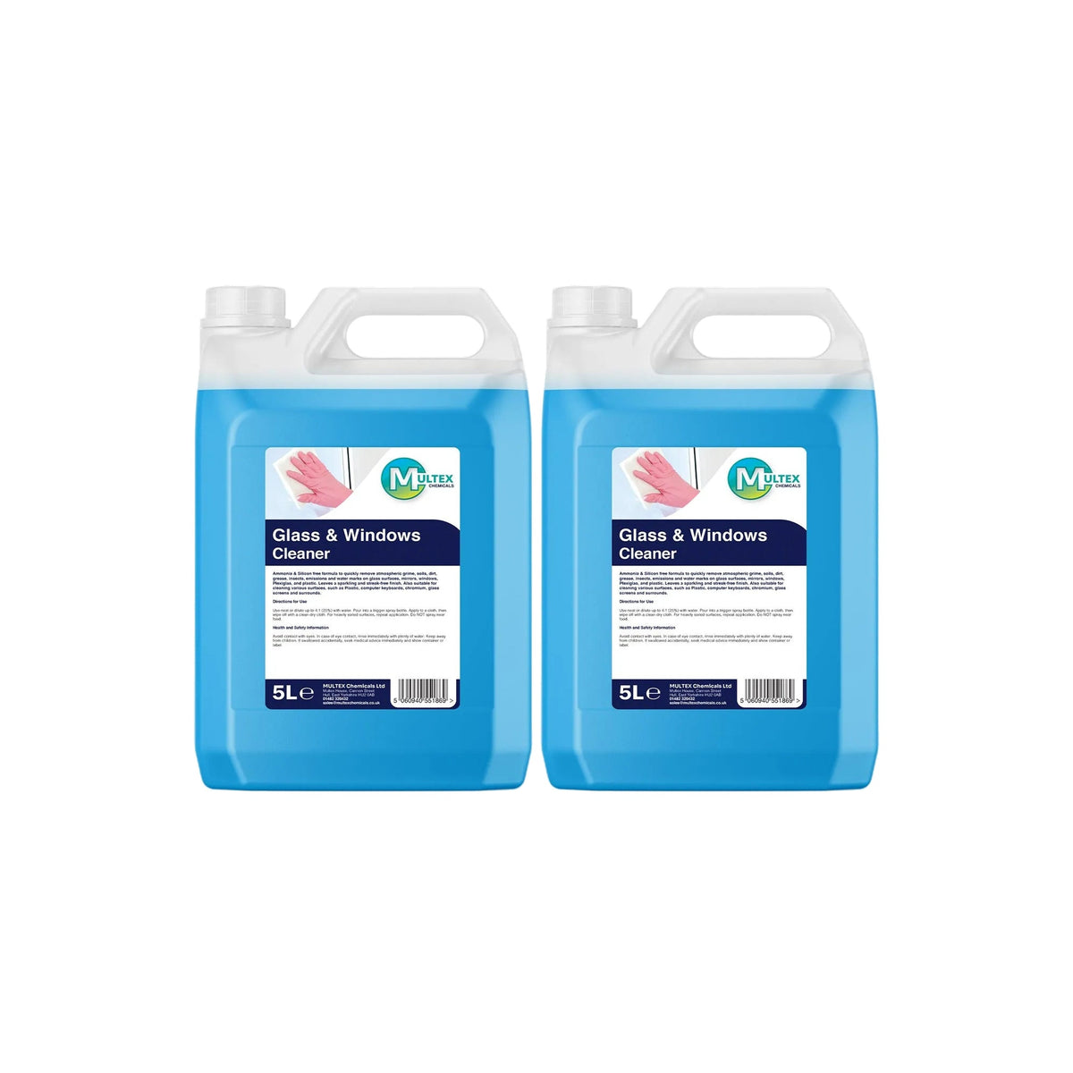 Professional Glass & Window Cleaner – Bulk Refill Containers — 2 × 5L bundle