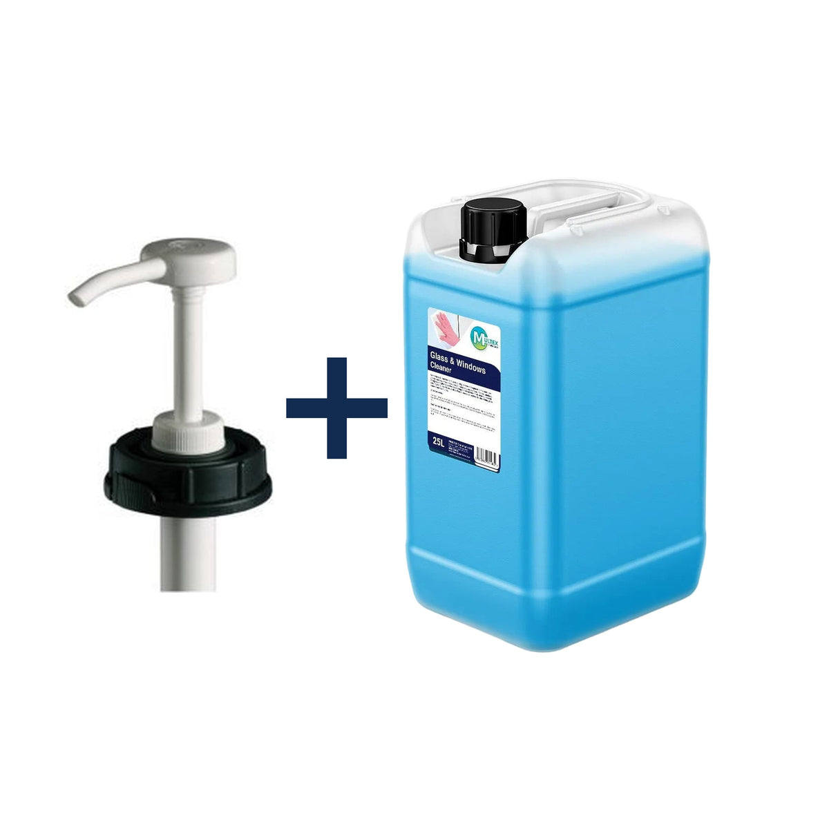 Professional Glass & Window Cleaner – Bulk Refill Containers — 25L trade drum + 1 dosing pump (DIN61)