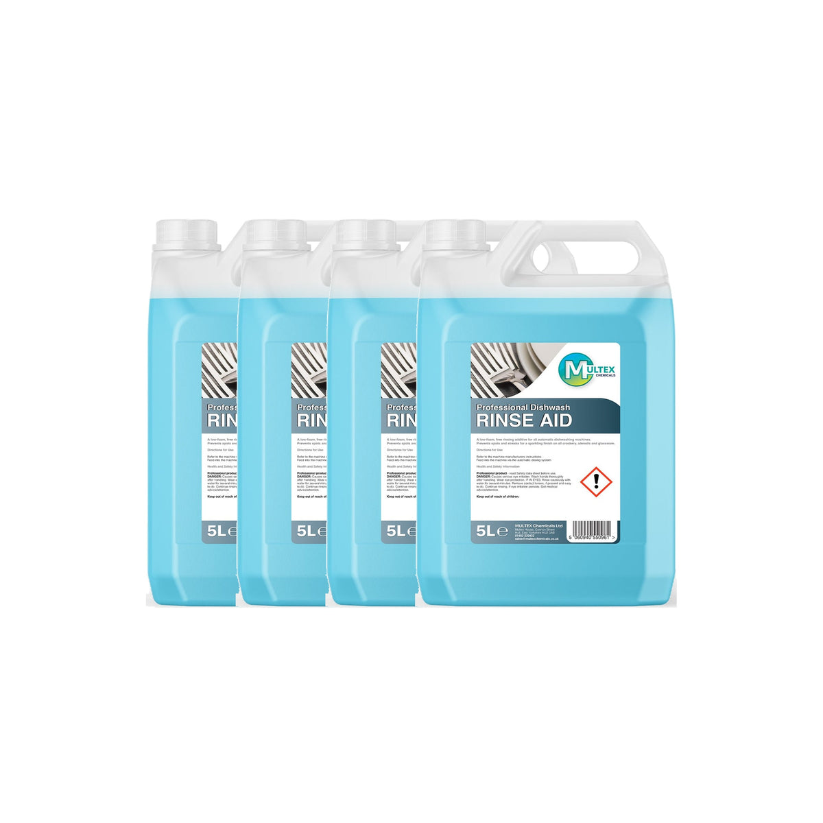Professional Dishwash Rinse Aid – 5L & 25L — 4 × 5L bundle