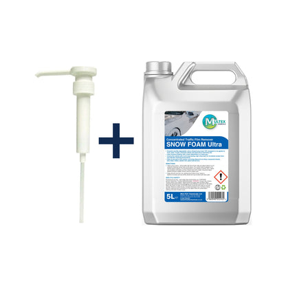 Snow Foam Ultra – 5L & 25L — 5L + 1 dosing pump (38mm)