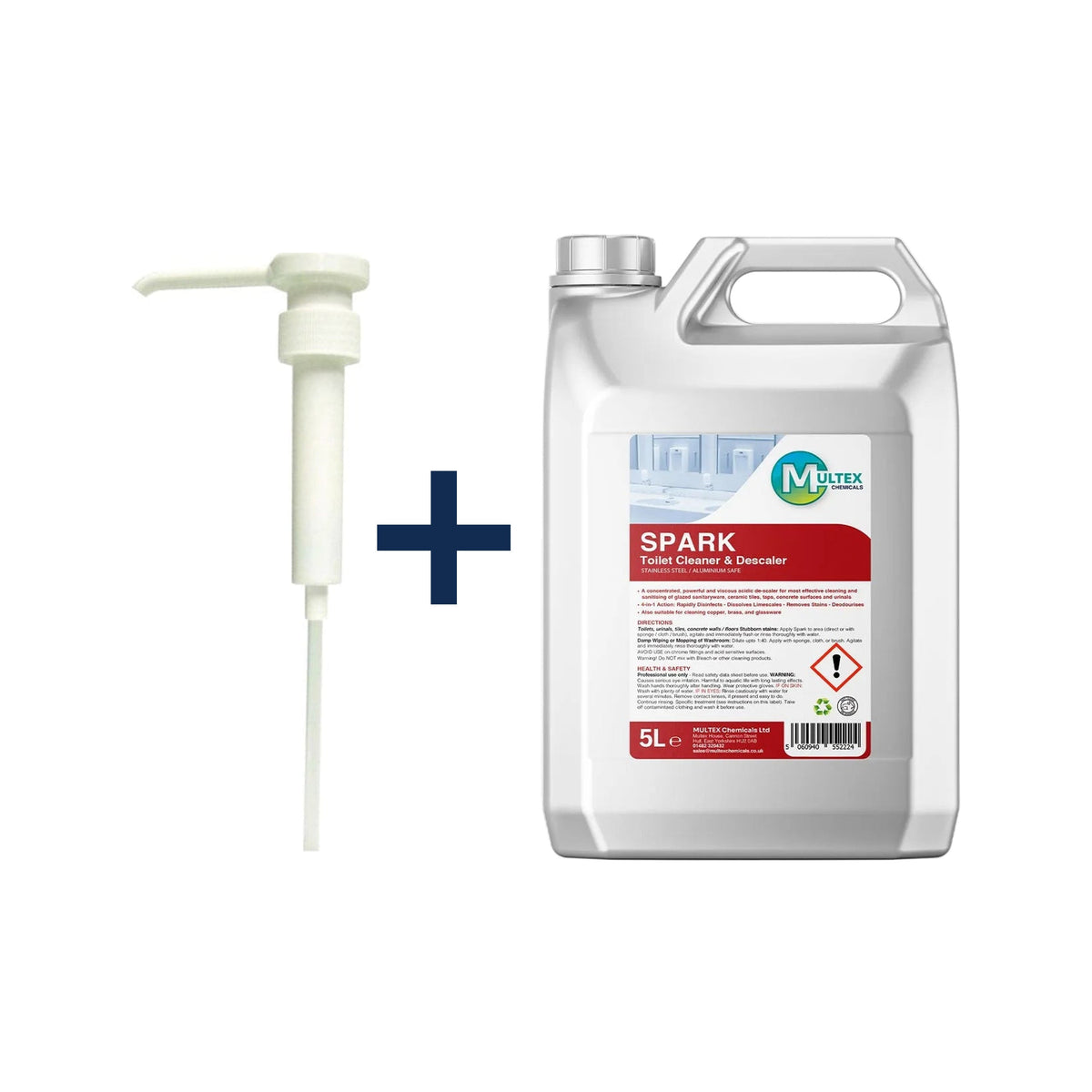 SPARK - Toilet Cleaner & Descaler — 5L + 1 dosing pump (38mm)