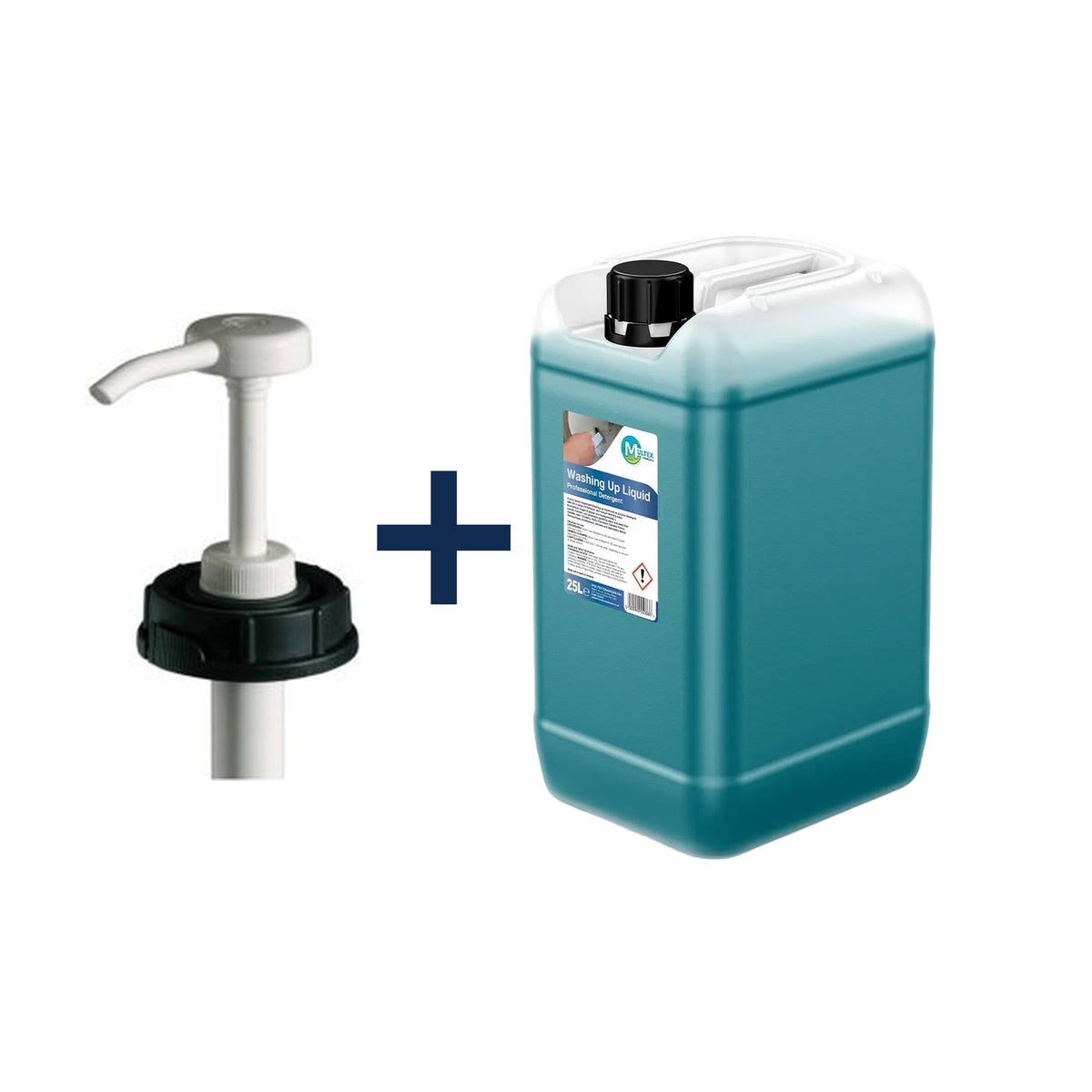 Professional Washing-Up Liquid Detergent – 5L & 25L — 25L trade drum + 1 dosing pump (DIN61)