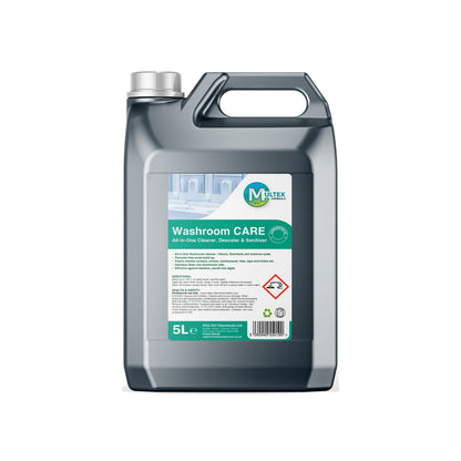 Washroom Care All-in-One Cleaner, Descaler, Sanitiser Concentrate – 5L & 25L — 5L