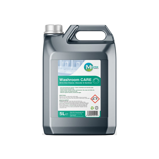 Washroom Care All-in-One Cleaner, Descaler, Sanitiser Concentrate – 5L & 25L — 5L