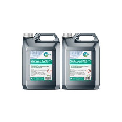 Washroom Care All-in-One Cleaner, Descaler, Sanitiser Concentrate – 5L & 25L — 2 × 5L bundle